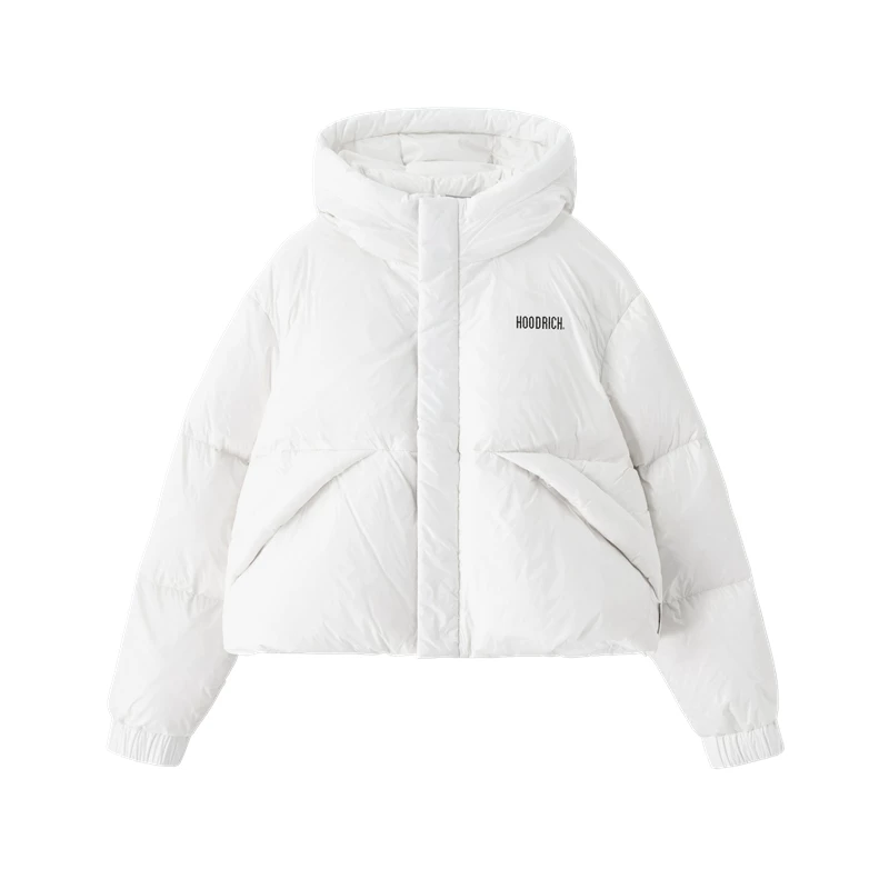 HOODRICH Keep warm solid short down jacket for leisure, increased thickness, adds volume