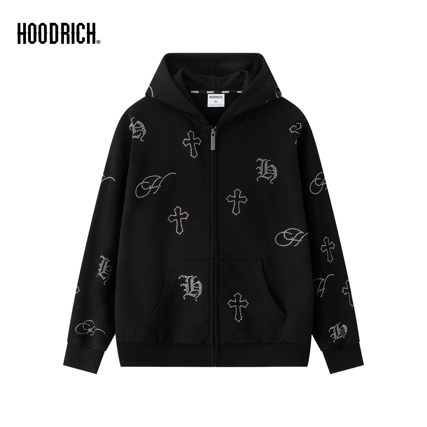 Спортивная кардиганная кофта с капюшоном HOODRICH, куртка оверсайз
