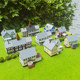 Miniature Architectural Model in 1/160 Scale, Western-Style Residential Model, Church, School Building, Sand Table