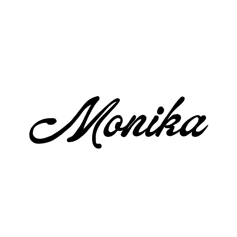 Monika箱包店的LOGO