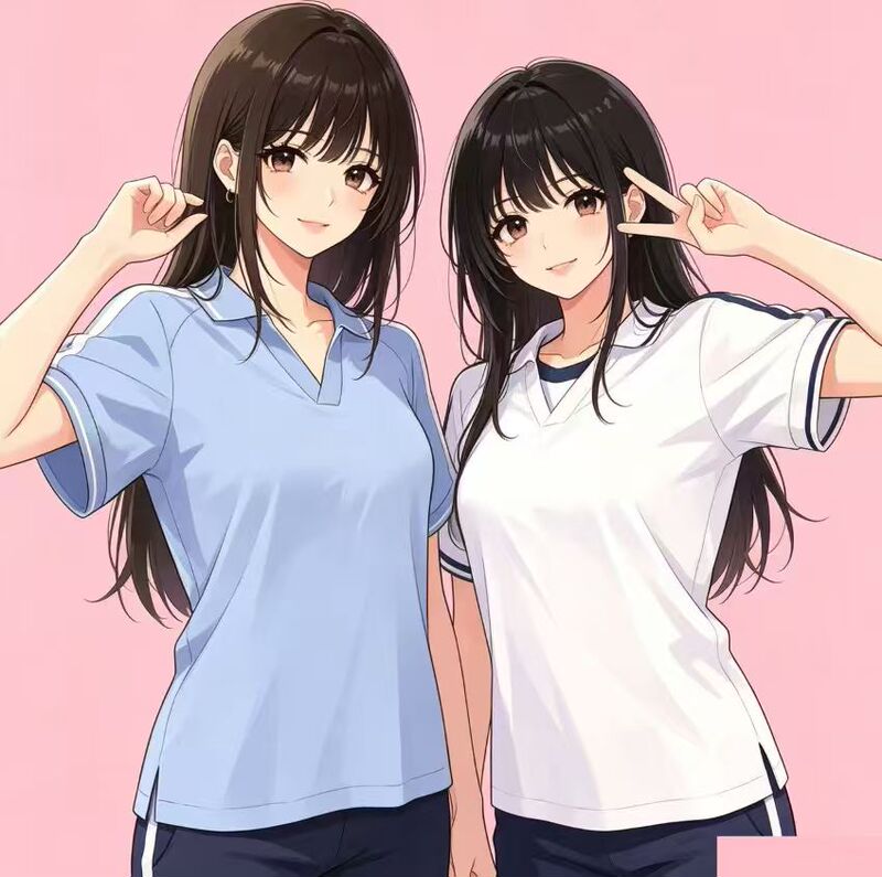 [Exclusive for Yuanyuan Fans] Striped Shoulder-Patch Polo Shirt Yy0690