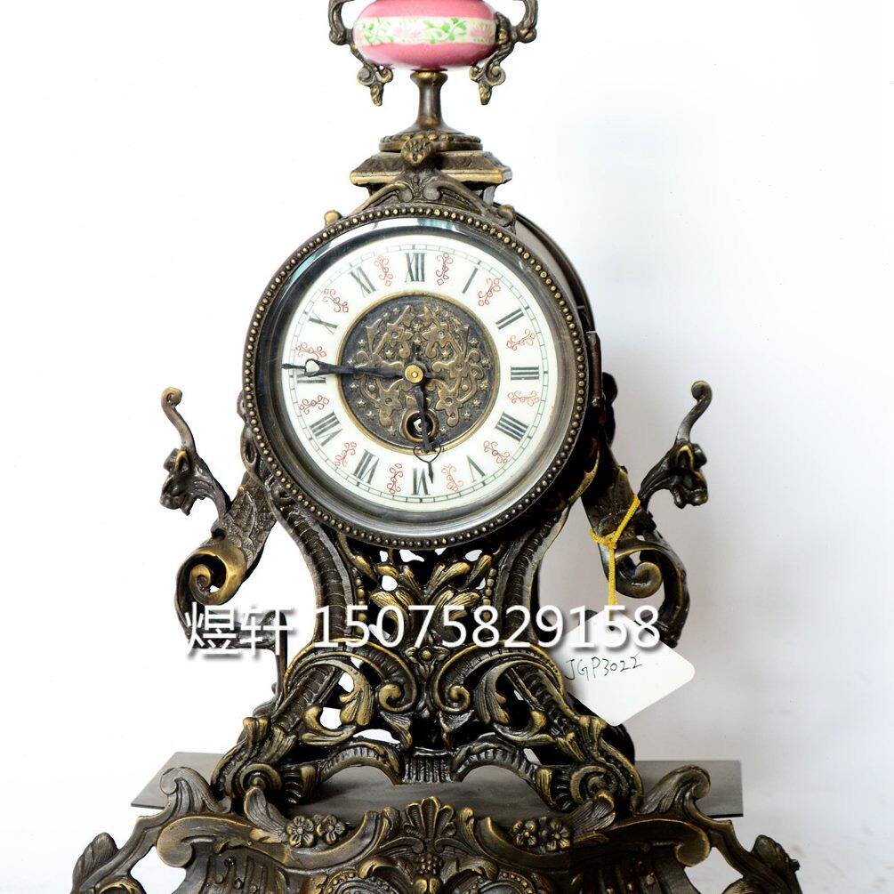 欧式古典铜铸钟机械座钟,复古田园风大号台钟怎么选?-座钟-淘宝百科网