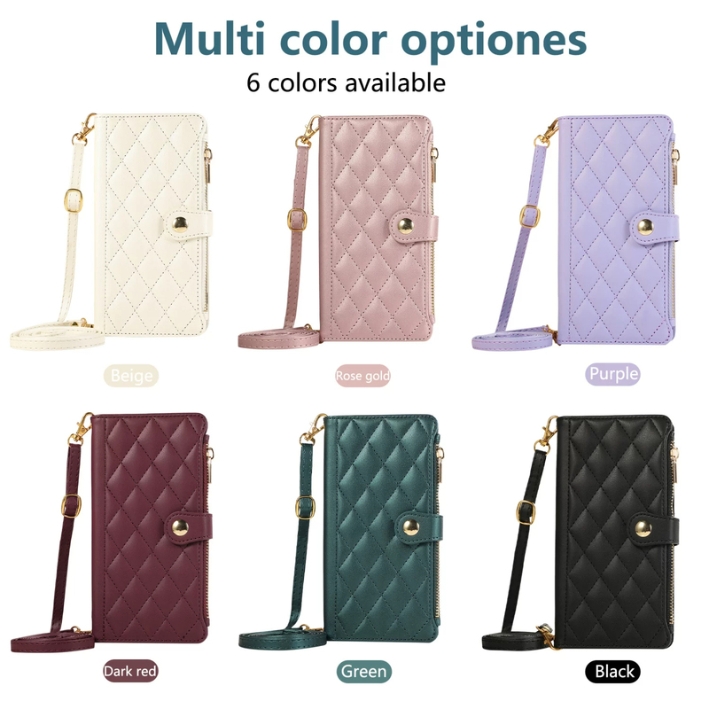Diamond-Patterned Chanel-Style Zippered Coin Purse Suitable for Samsung S26 Phone Case S25 Edge High-End Lambskin Galaxy S24+ Crossbody S23 Fe Flip Cover S22 Plus Fashionable Card-Insert Case S21 Case Diamond-Patterned Chanel-Style Zippered Coin Purse Suitable for Samsung S26 Phone Case S25 Edge High-End Lambskin Galaxy S24+ Crossbody S23 Fe Flip Cover S22 Plus Fashionable Card-Insert Case S21 Case