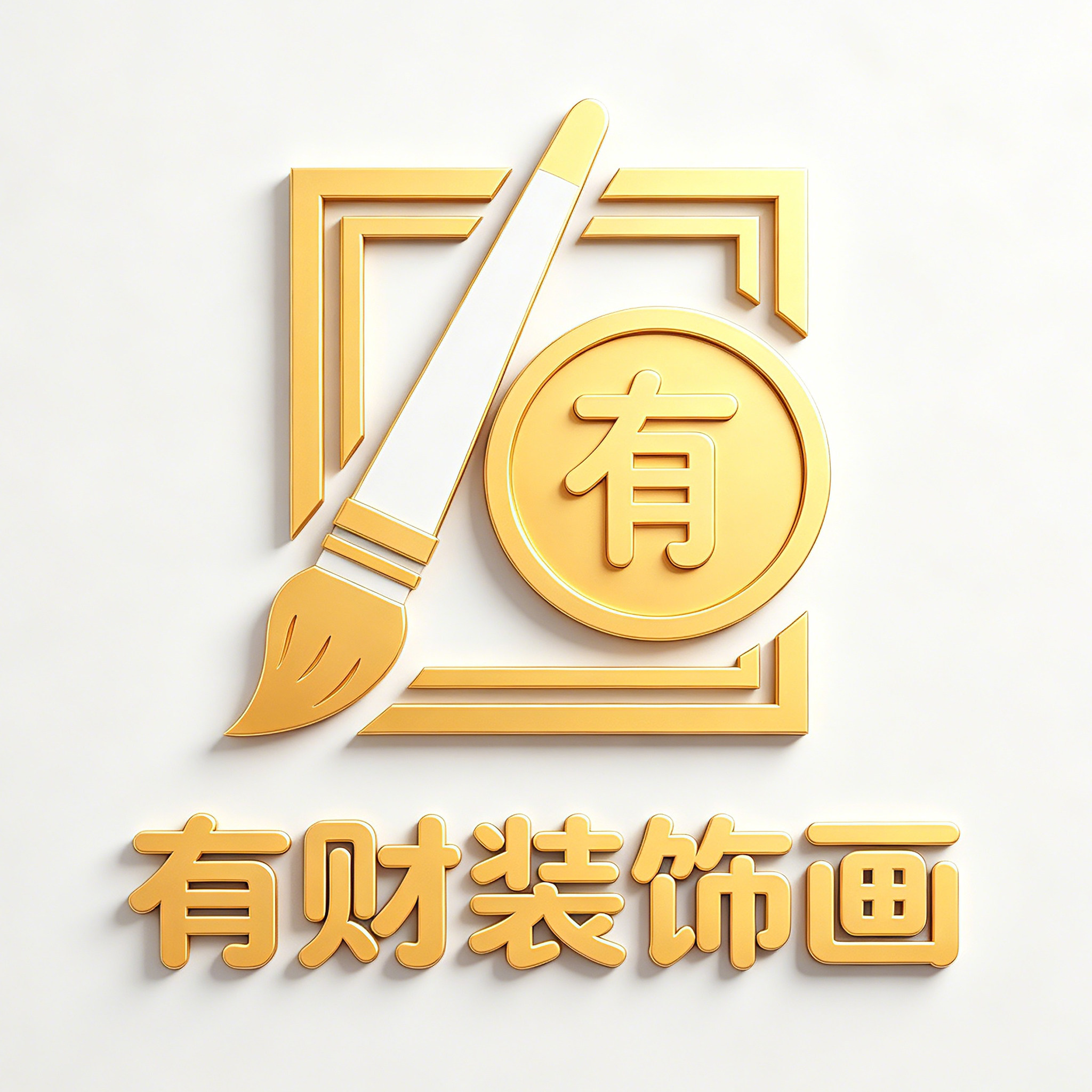 有财装饰画的LOGO