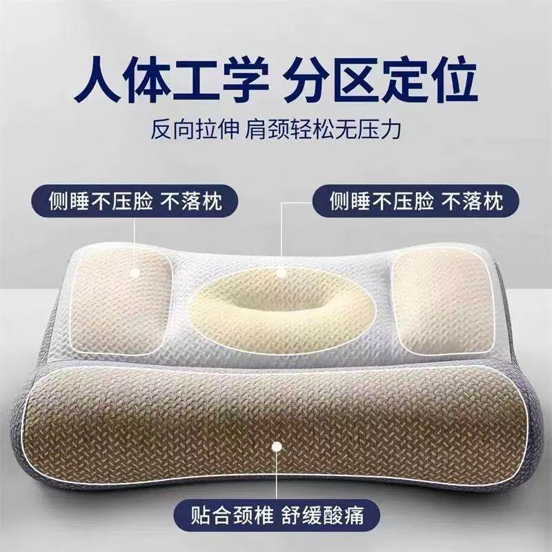 Yishishi Pillow Core, Special Pillow for Cervical Spine Protection, Memory Foam, Home Use, Sleep Aid, Student Dormitory, Anti-Arch, Relieves Fatigue