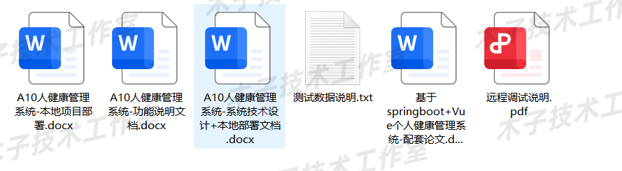 AI健康管理系统 java springboot vue 健康监控 源码设计万字文档
