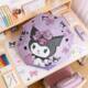 Sanrio's New Children's Automatic Dual-Use Umbrella for Sun and Rain, Children's Umbrella with Black Coating, Simple Design for Kindergarten, Kuromi