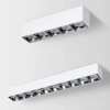 Surface-mounted spotlights, anti-glare bold lamps, no main light, living room lighting, LED grille lights, ceiling-mounted bedroom square downlights