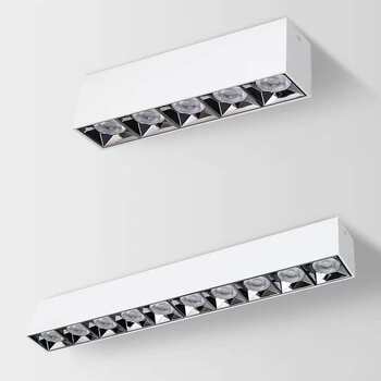 Surface-mounted spotlights, anti-glare bold lamps, no main light, living room lighting, led grille lights, ceiling-mounted bedroom square downlights