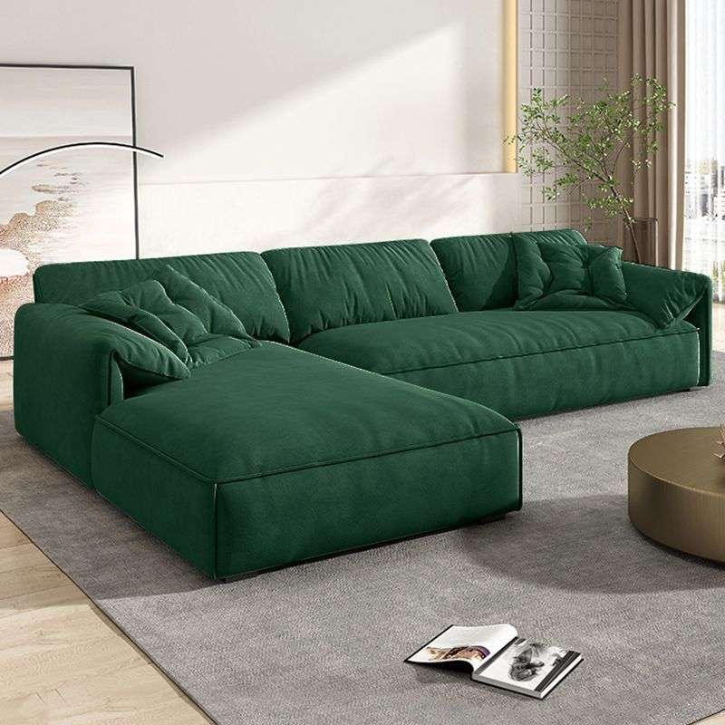 2025 new elephant ear imperial concubine sofa living room small apartment Italian minimalist row home velvet fabric sofa