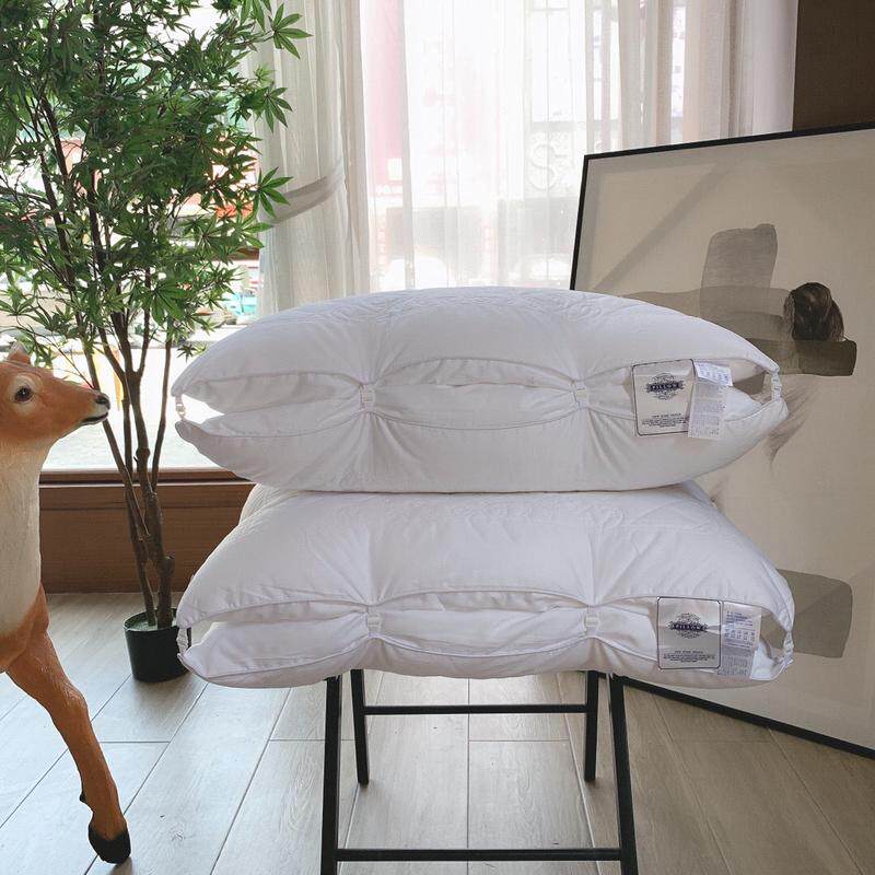 Two-in-one pillow single-person cervical spine hotel soft and comfortable soybean fiber pillow core single-double household removable