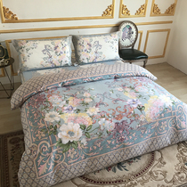 Thickened cotton wool bed four-piece set of autumn and winter warm long-staple cotton sheets quilt cover cotton 1 8m bedding