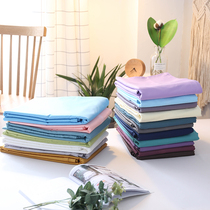 Simple solid color 60 long staple cotton single sheet cotton satin cotton non-slip 1 5 1 8m bed hat customized size