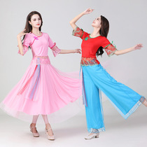 Yang Liping Spring Summer New Square Dance Costume Female Adult Dance Dress Chinese Style Folk Dance Performance