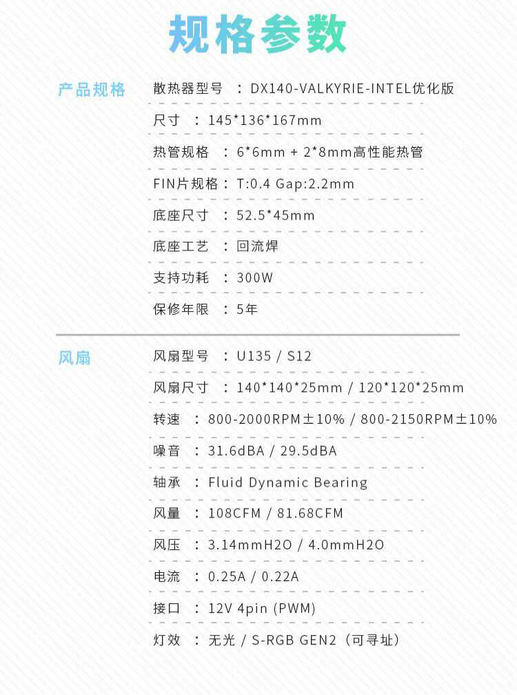 Кулер Valkyrie DX140 LOKI черный для Intel