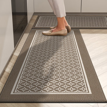 Kitchen floor mats are non-slip and oil-proof, wipeable and wash-free carpets, household e door entrance mats, waterproof special floor mats, no need to clean them.