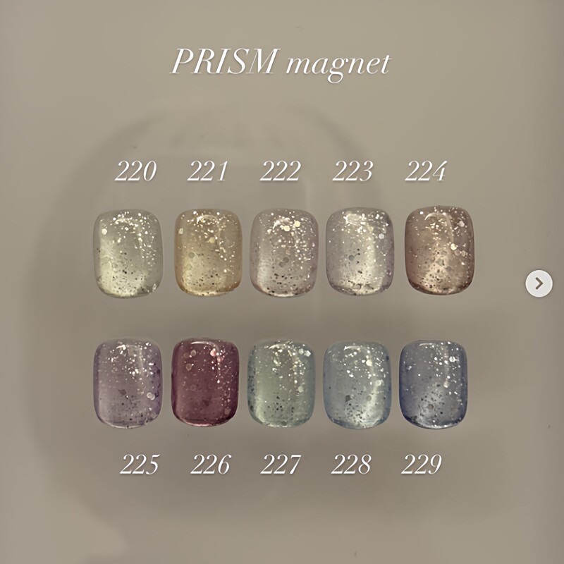 Japanese Enoi Cat Eye Nail Polish Gel Mg220-229 New Model Sparkling Crushed Diamond Liquid Sand Light Luxury Whitening Nail Gel Japanese Enoi Cat Eye Nail Polish Gel Mg220-229 New Model Sparkling Crushed Diamond Liquid Sand Light Luxury Whitening Nail Gel