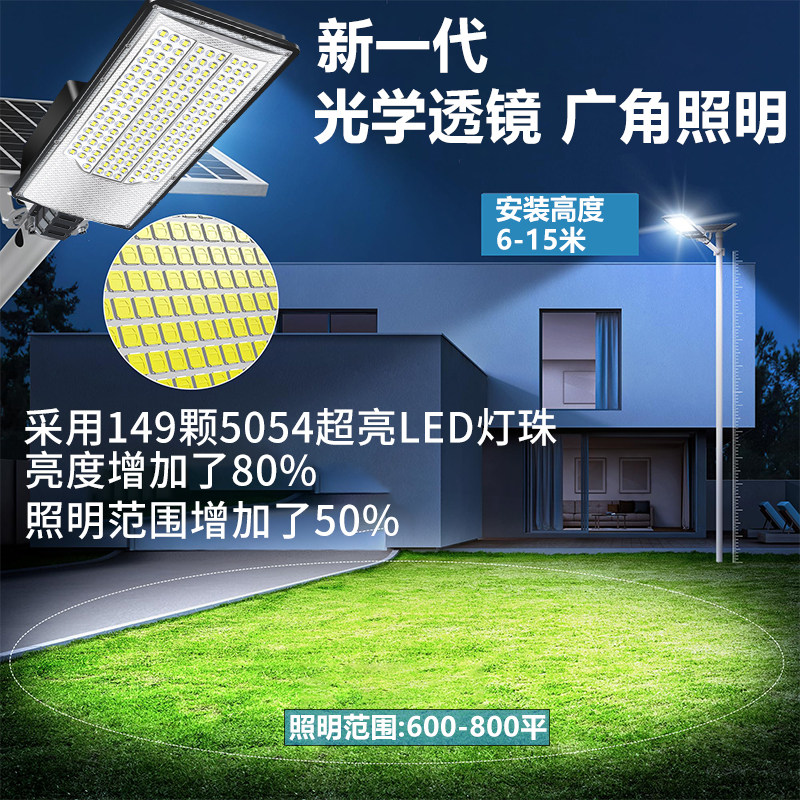 Solar Outdoor Lights, Home Garden Lights, Rural Yard New Style Super Bright High-Power Waterproof Sensor Lighting