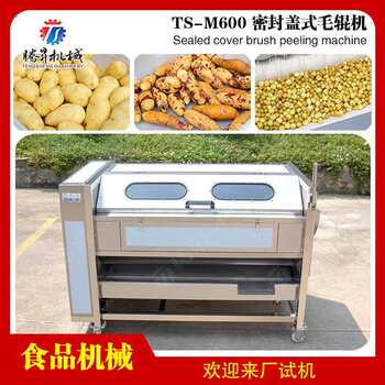 Factory direct sales of root vegetable cleaning machine, all stainless steel brush cleaning machine, hunan xiangtan water chestnut cleaning machine
