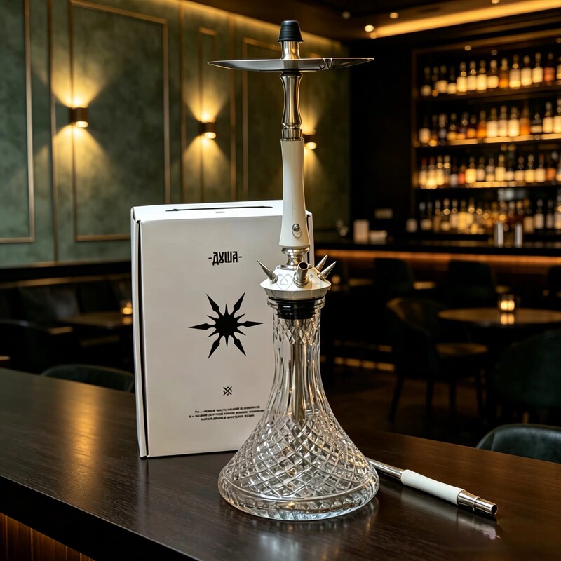 Doosha White Doosha Valkyrie 4Th Generation Hookah Russian Stainless Steel Arabic Hookah