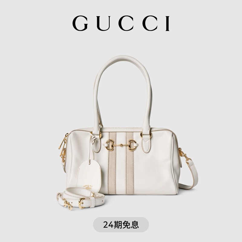 [Chinese Valentine's Day Gift][New Model]Gucci Borsetto Series Medium-Sized Boston Bag