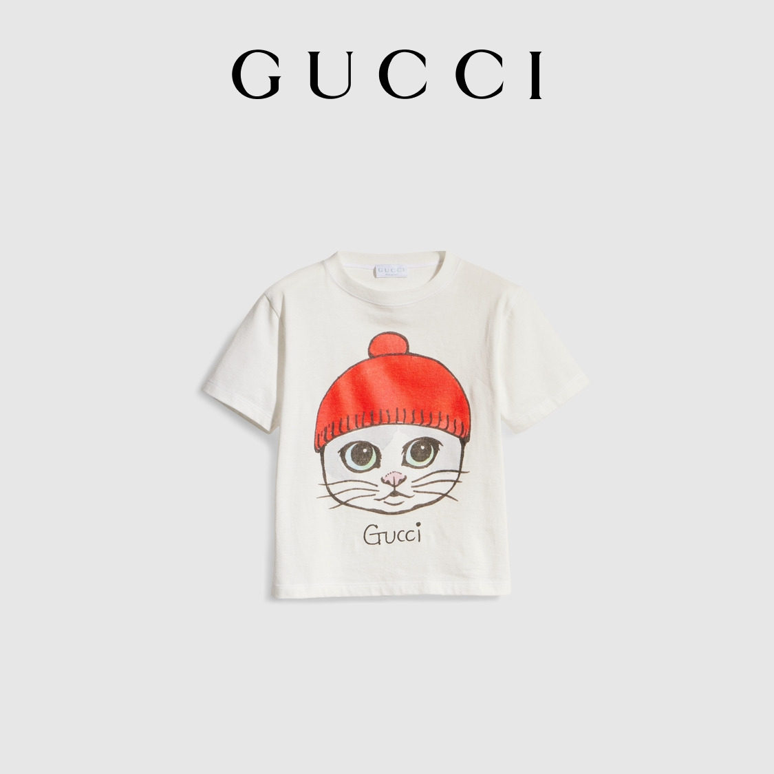 [สไตล์ใหม่] เสื้อยืดผ้าฝ้ายพิมพ์ลายของ Gucci สำหรับเด็ก