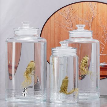 Special wine bottle for soaking wine f high-end soaking wine bottle 10 catties 20 catties 30 catties container thickened sealed wine jar wine jar glass