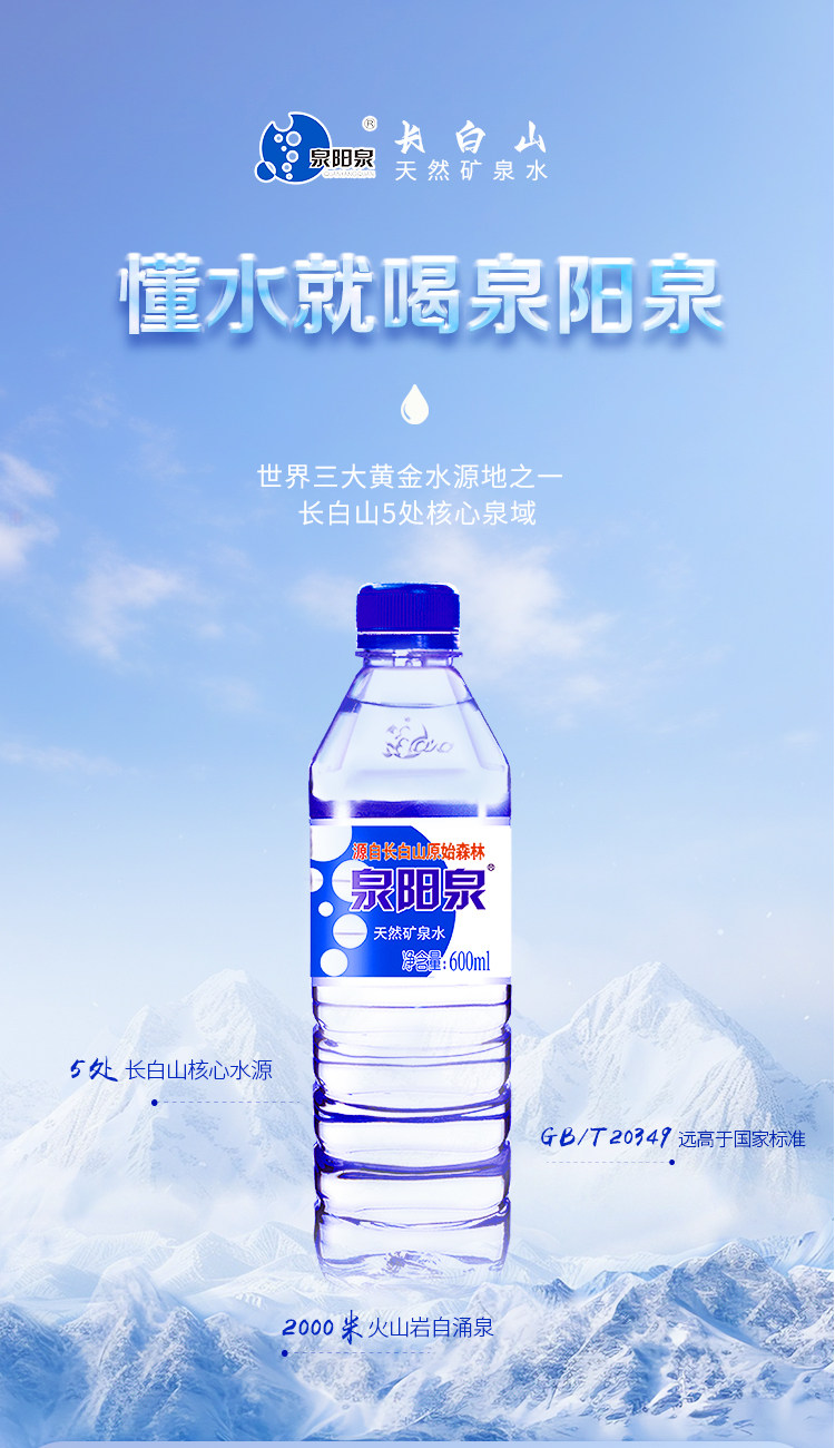 安享好物 安享S级饮用水-泉阳泉天然矿泉水 国标 