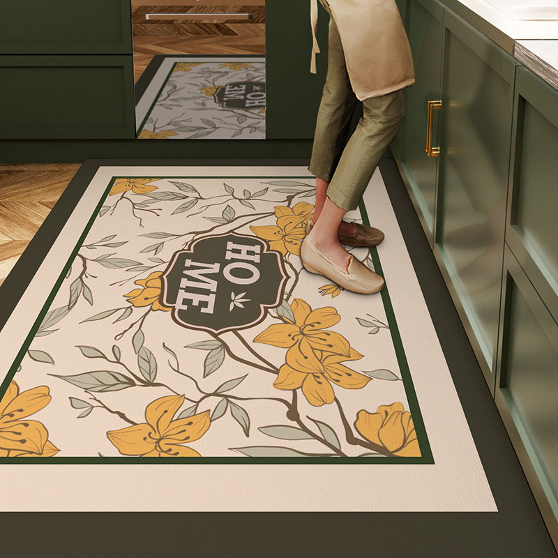 Kitchen floor mats, special mats, pvc, wipeable, washable floor mats, oil-proof and waterproof, pvc, non-slip carpets