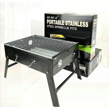 Small portable barbecue grill outdoor folding barbecue grill household charcoal charcoal grill barbecue equipment gifts