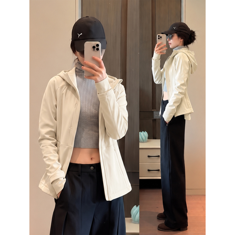 Autumn and Winter Coat with Fleece Lining, Soft Shell Jacket for Women, 2026 New Model, Three-In-One Slim Fit, Hooded Windproof Thick Jacket Autumn and Winter Coat with Fleece Lining, Soft Shell Jacket for Women, 2026 New Model, Three-In-One Slim Fit, Hooded Windproof Thick Jacket