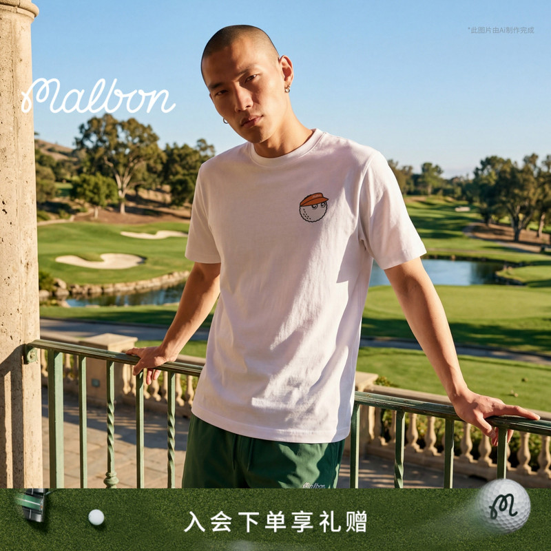 Malbon Golf Unisex Fashion Casual Simple Letter Logo Solid Color Short-Sleeved T-Shirt Malbon Golf Unisex Fashion Casual Simple Letter Logo Solid Color Short-Sleeved T-Shirt
