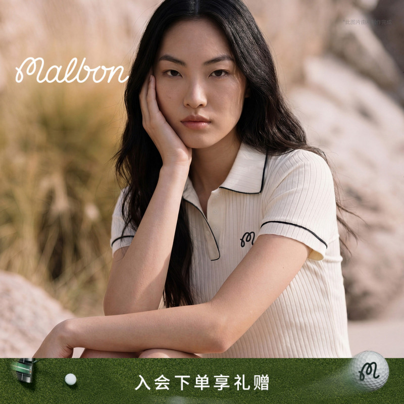 【Spring/Summer New Arrival】Malbon Women's Golf Casual Relaxed Sport Slim Fit Solid Color Short Sleeve Polo Shirt 【Spring/Summer New Arrival】Malbon Women's Golf Casual Relaxed Sport Slim Fit Solid Color Short Sleeve Polo Shirt