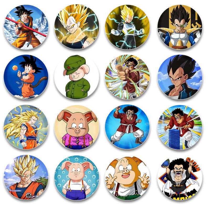 Dragon Ball 58mm Badge Pin Tinplate Brooch Anime Merchandise