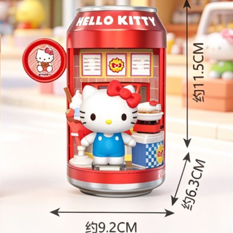 New Sanrio Soda Dessert Shop Street Pop-Up Blind Box Kt Merchandise Cute Figurines Toys Gifts