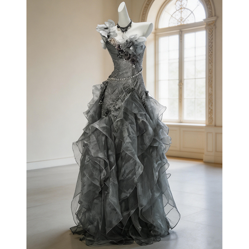High-End Heavy-Duty Evening Dress for Women 2026 New Style Student Coming-Of-Age Ceremony Princess Dress with a Sense of Sophistication Birthday Party Dress High-End Heavy-Duty Evening Dress for Women 2026 New Style Student Coming-Of-Age Ceremony Princess Dress with a Sense of Sophistication Birthday Party Dress