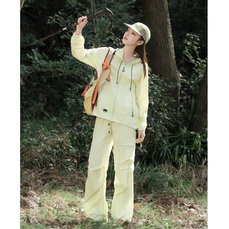 【Sun Protection Set/Long Pants】Jiaoxiake Summer Men's and Women's Sports Style Breathable Outdoor Sun Protection Set
