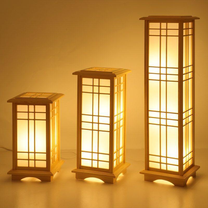 Japanese-Style Floor Lamp, Tatami Table Lamp, New Chinese-Style Minimalist Wooden Art Lamp for Dining, Living Room, Hotel, and Japanese-Style Room Tea Room Japanese-Style Floor Lamp, Tatami Table Lamp, New Chinese-Style Minimalist Wooden Art Lamp for Dining, Living Room, Hotel, and Japanese-Style Room Tea Room