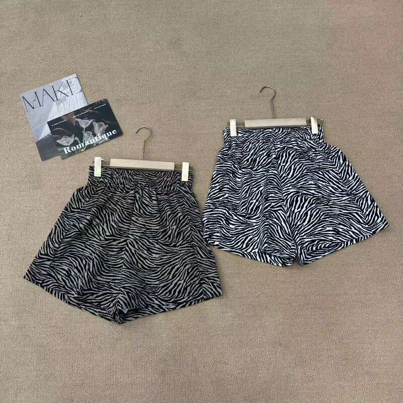 【New Arrivals for Summer】Zebra Shorts: New Trendy Zebra Shorts with Elastic Waist 04242
