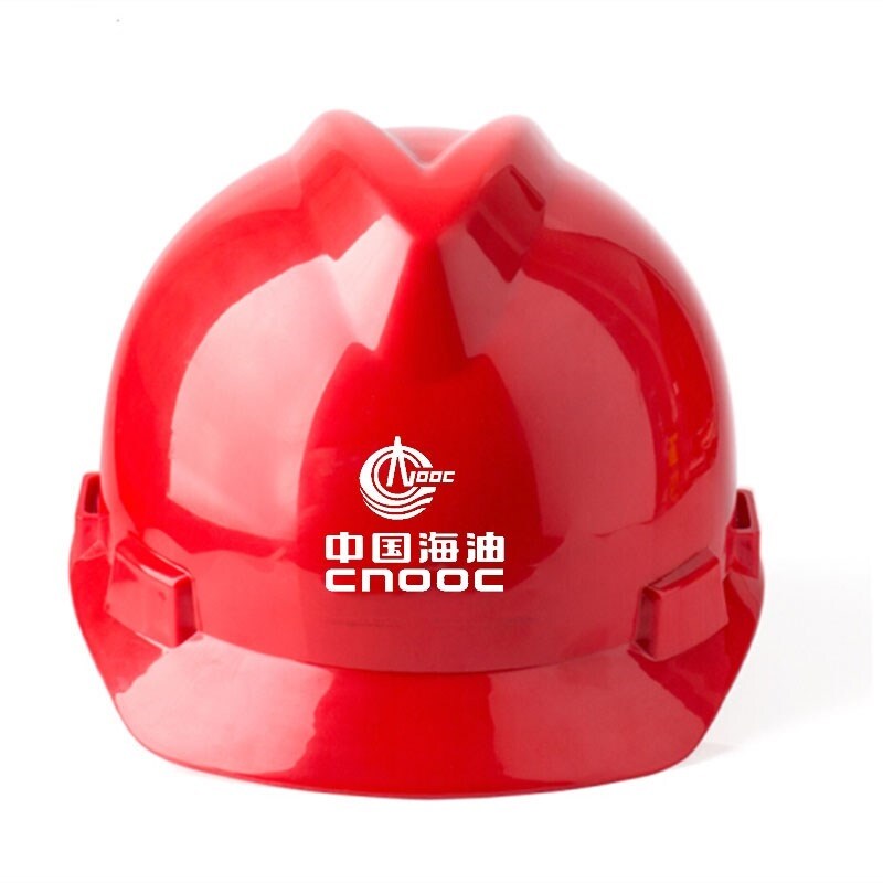 CNOOC safety helmet V-shaped reinforced ABS crew helmet CNOOC logo helmet