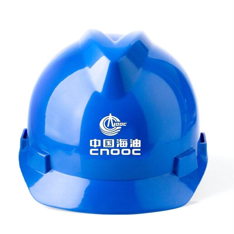 CNOOC safety helmet V-shaped reinforced ABS crew helmet CNOOC logo helmet