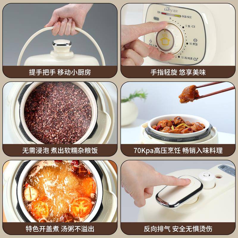 2025年选购饭将军单人电压力锅,哪种更适合追求健康美味的都市白领?