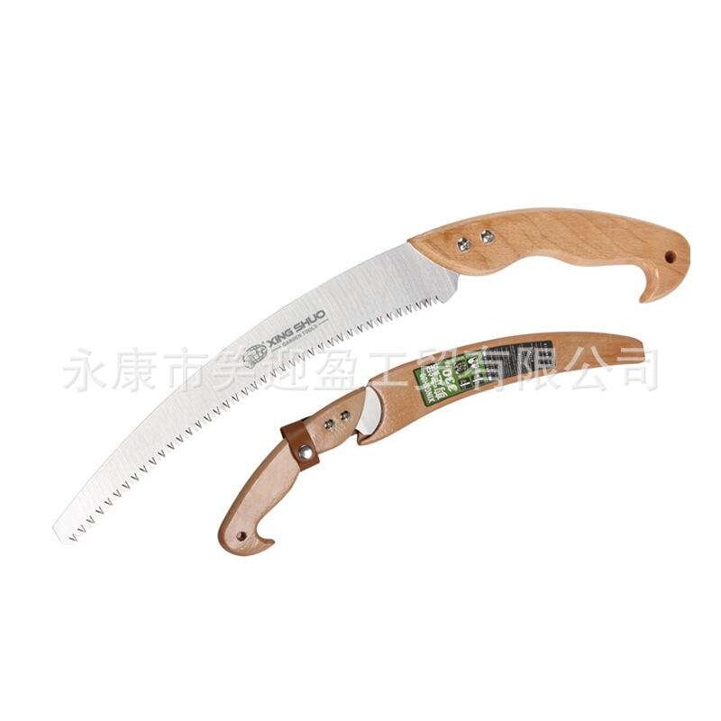 园林伐木锯果树锯家用手锯木锯手锯伐木锯子手用锯子弯头330MM