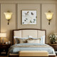All-copper American retro living room wall lamp European-style medieval restaurant high-end 2024 new bedroom modern simplicity