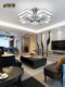 European-Style Living Room Ceiling Lamp, Modern and Simple, Suitable for Home Dining Room, Elegant Stainless Steel Light Luxury Crystal Chandelier, New Chinese-Style Lamp