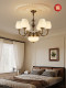 American Retro Living Room Chandelier, Mid-Century Style Dining Room and Bedroom Lamp, 2025 New Model, Light Luxury High-End Room Lighting