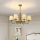 American-Style Living Room All-Copper Chandelier, Dining Room Lamp, Simple and Elegant Nanyang Villa Retro-Style Bedroom Lamp, Chandelier Lighting Fixtures