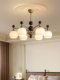 French Mid-Century Style Light Luxury Living Room Chandelier American Retro 2025 New Model Bedroom Dining Room Solid Wood Zhongshan Lighting Fixtures