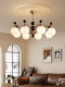 French Mid-Century Style Light Luxury Living Room Chandelier American Retro 2025 New Model Bedroom Dining Room Solid Wood Zhongshan Lighting Fixtures