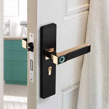 Pargo smart lock black indoor fingerprint lock home anti-theft door wooden door electronic lock office study bedroom lock
